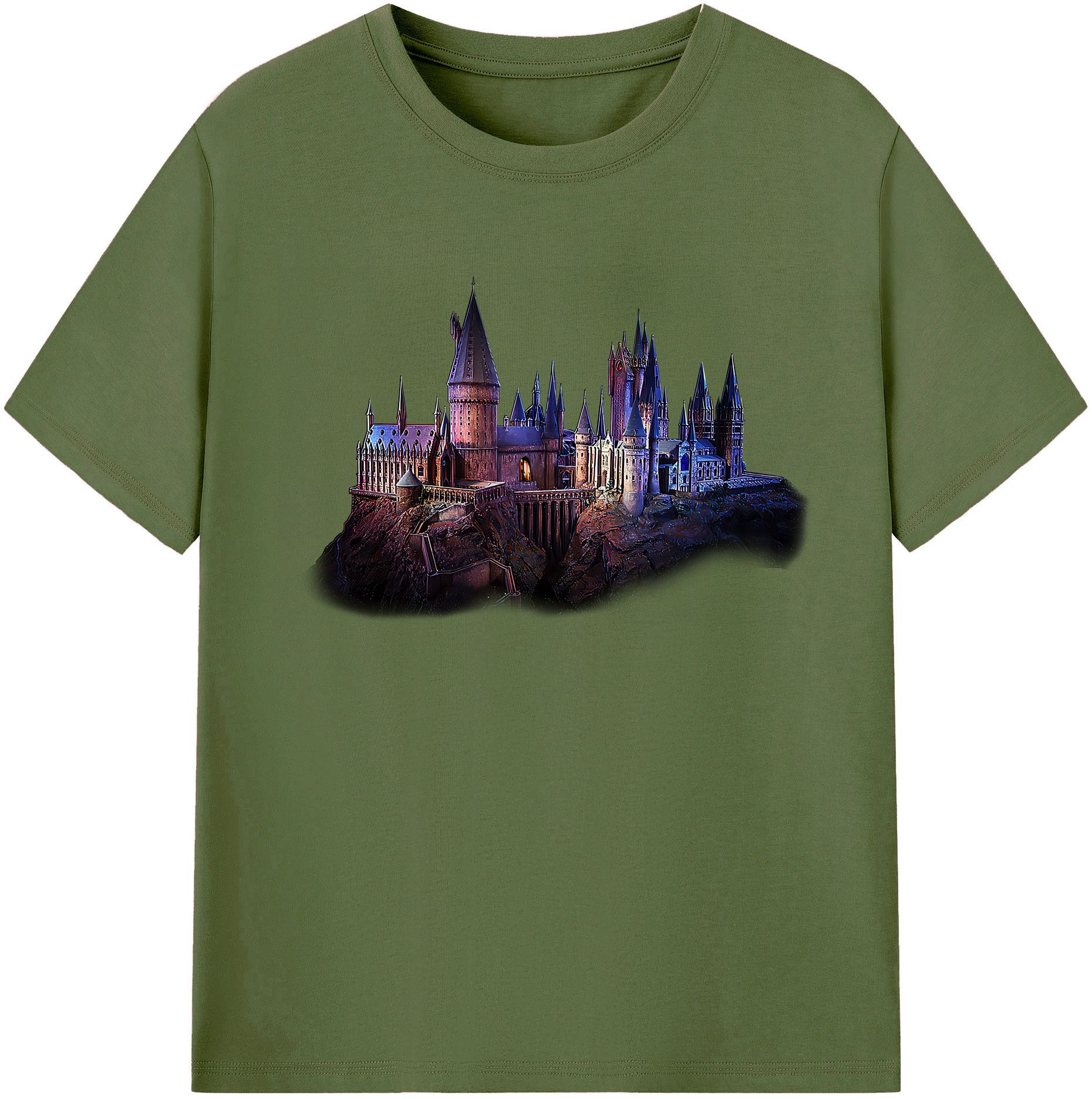（画像用） Harry Potter ハリー・ポッターシリーズ 綿100％半袖Tシャツ（フロントプリント）